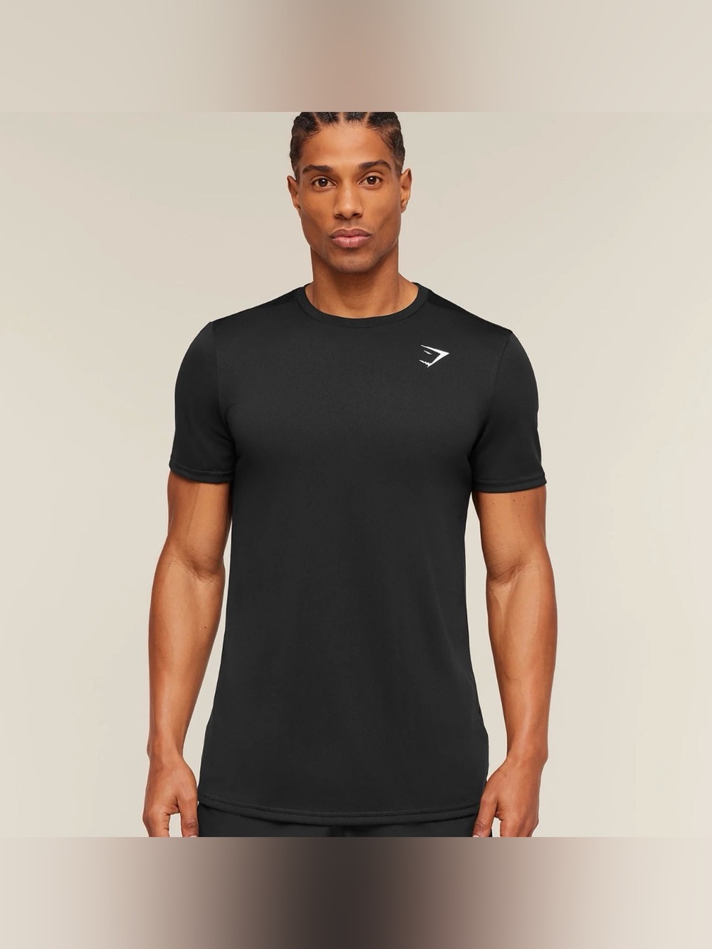 New Gymshark Men’s The Arrival Black Performance Crew T-Shirt